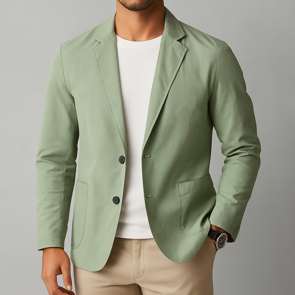 Men’s Slim Fit Blazer – Classic Single-Breasted Formal Jacket