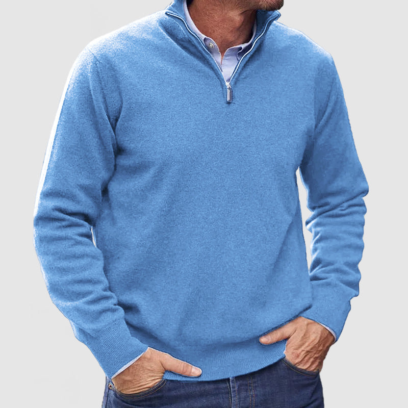Men's Zipper Basic Sweater