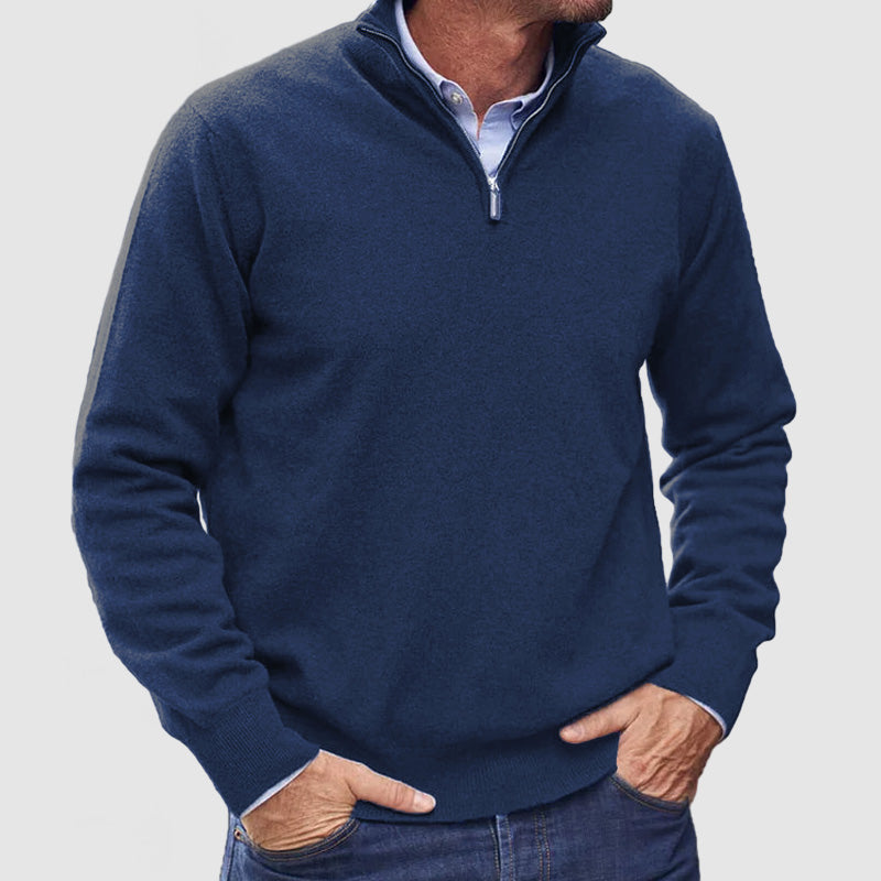 Men's Zipper Basic Sweater