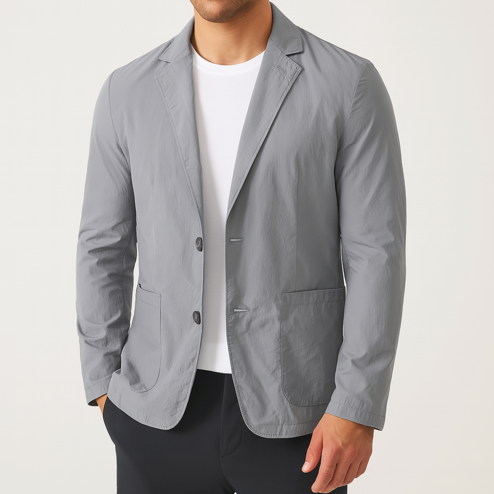 Men’s Slim Fit Blazer – Classic Single-Breasted Formal Jacket