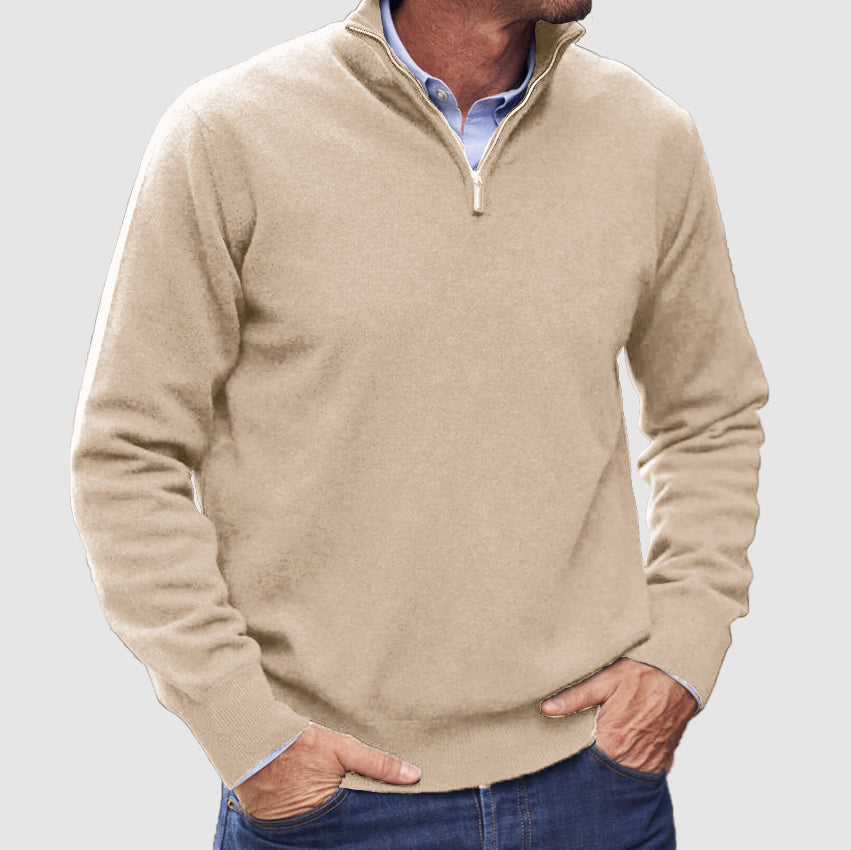 Men's Zipper Basic Sweater