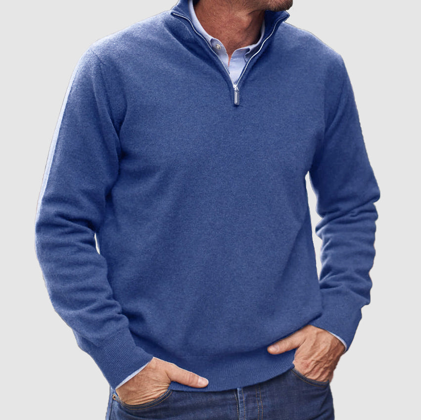 Men's Zipper Basic Sweater