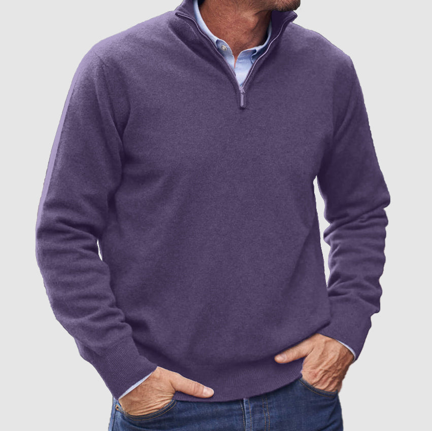 Men's Zipper Basic Sweater
