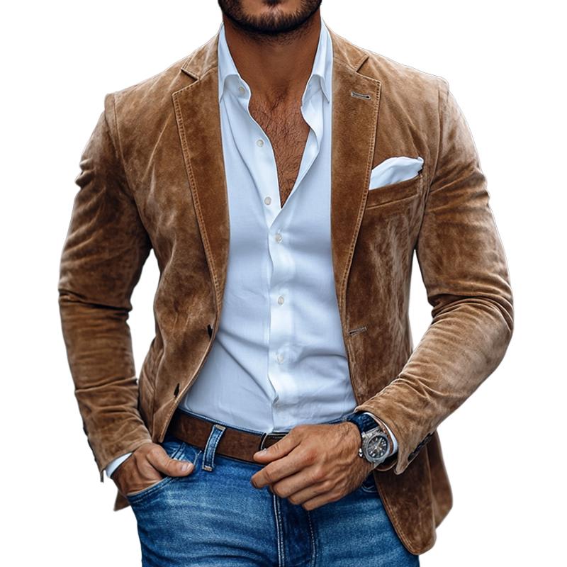 Kingston | Plain Men Two-Button Blazer