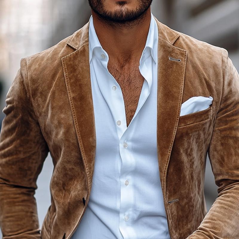 Kingston | Plain Men Two-Button Blazer